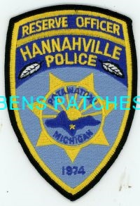 MICHIGAN,HANNAHVILLE POLICE RESERVE 1